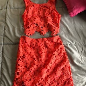 Nvr Worn Hot Miami Styles Coral Dress